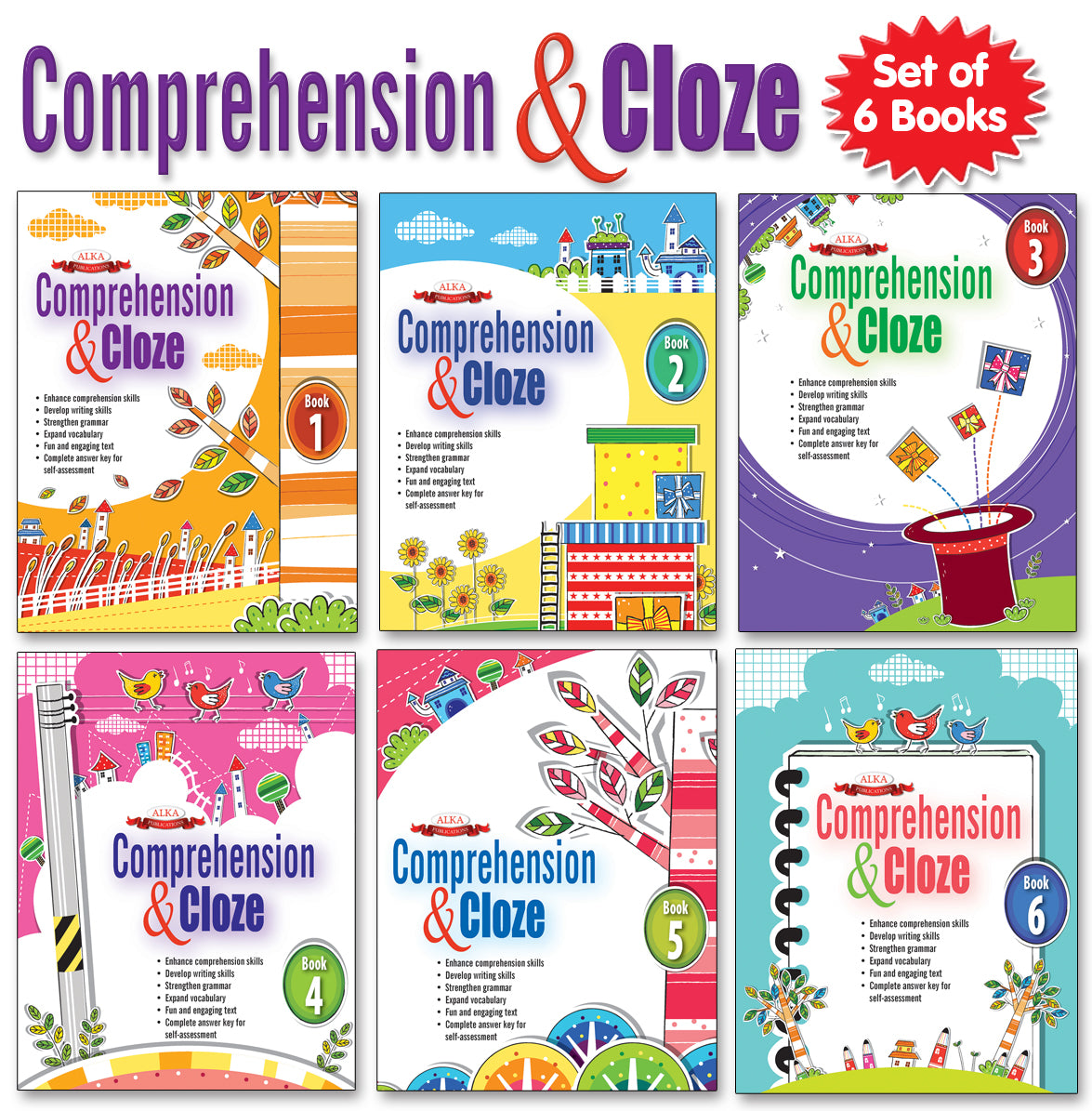 Comprehension and Cloze (Set of 6 books)