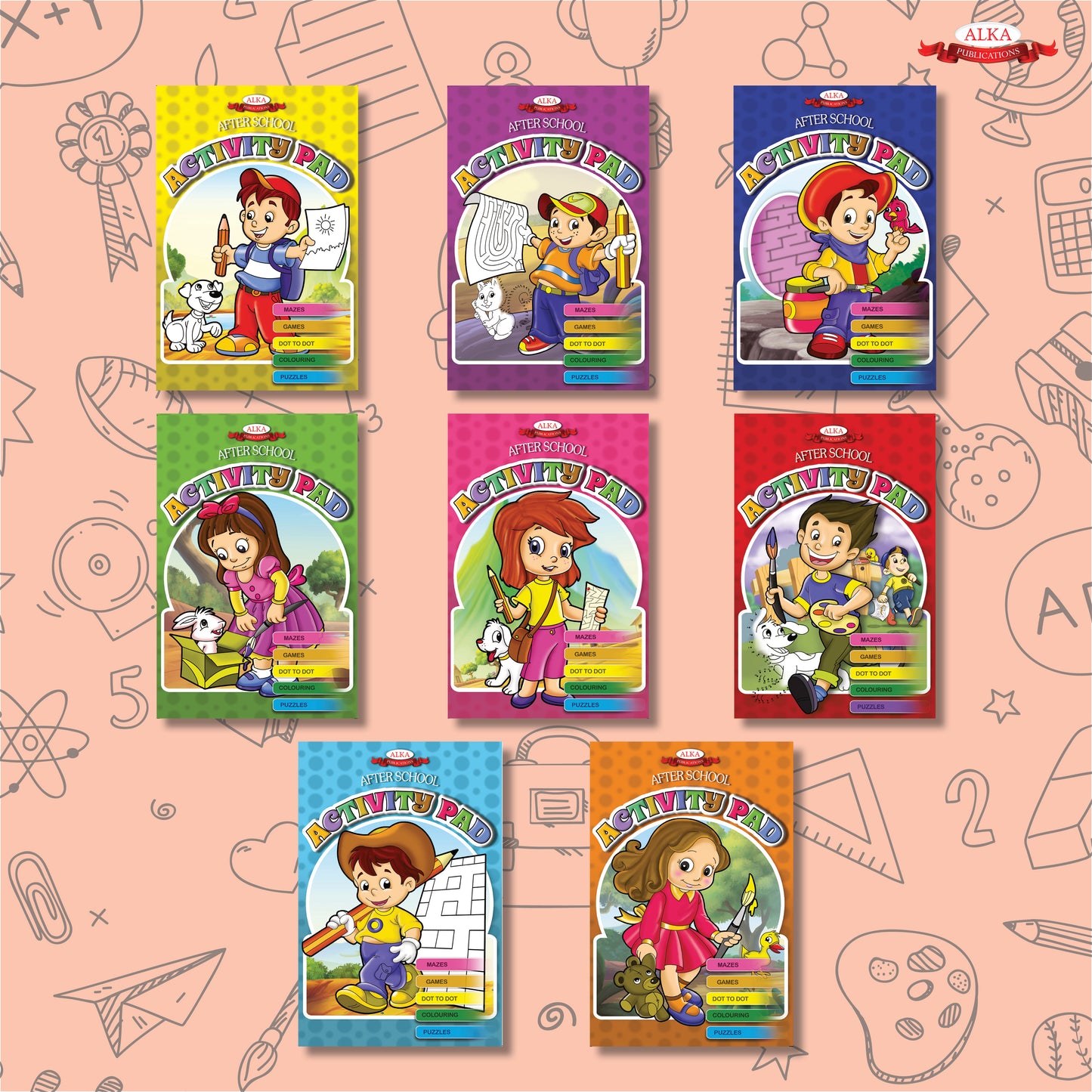 After School Activity Pad (Set of 8 Books)