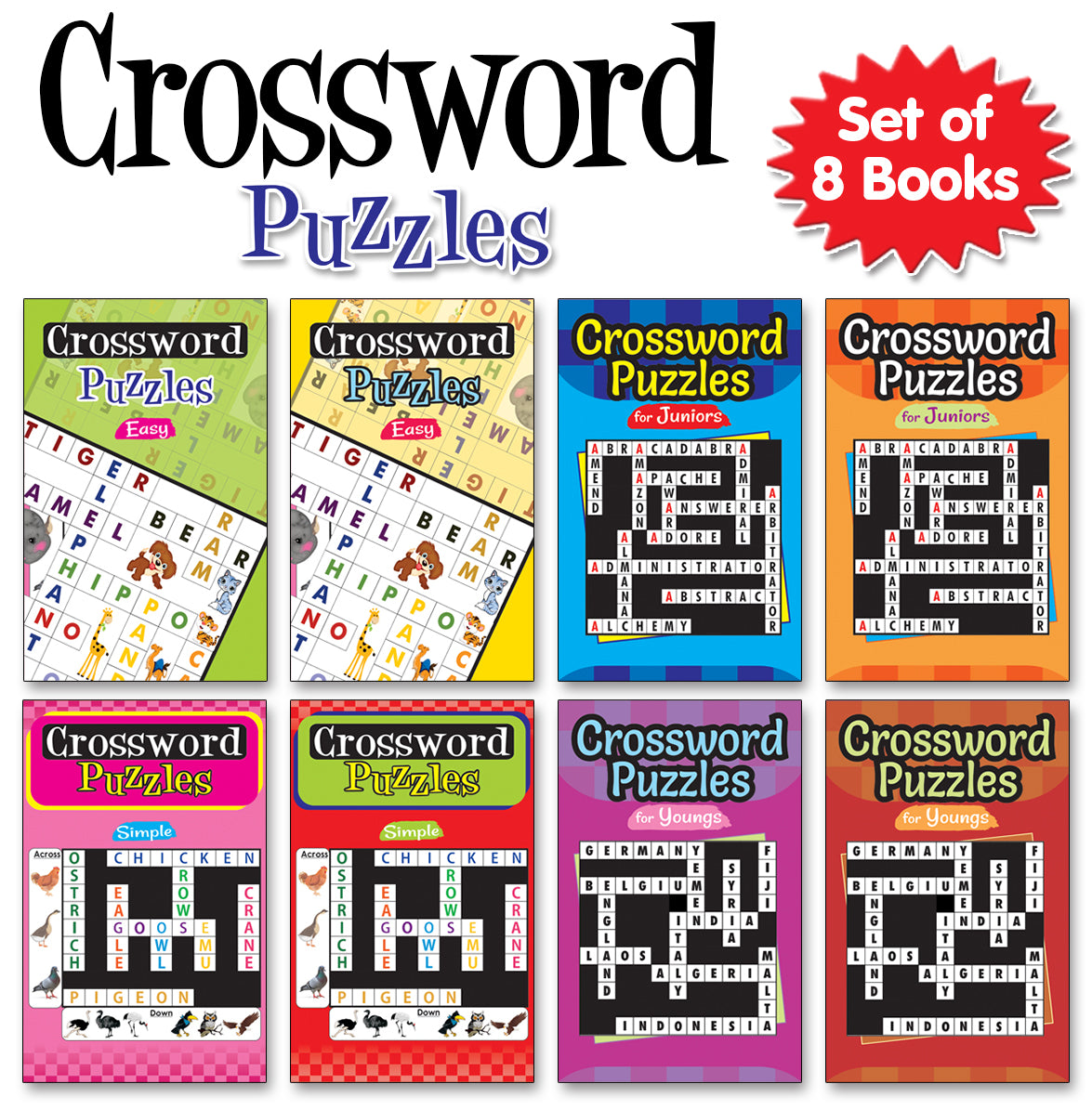 Crossword puzzle (set of 8 books)