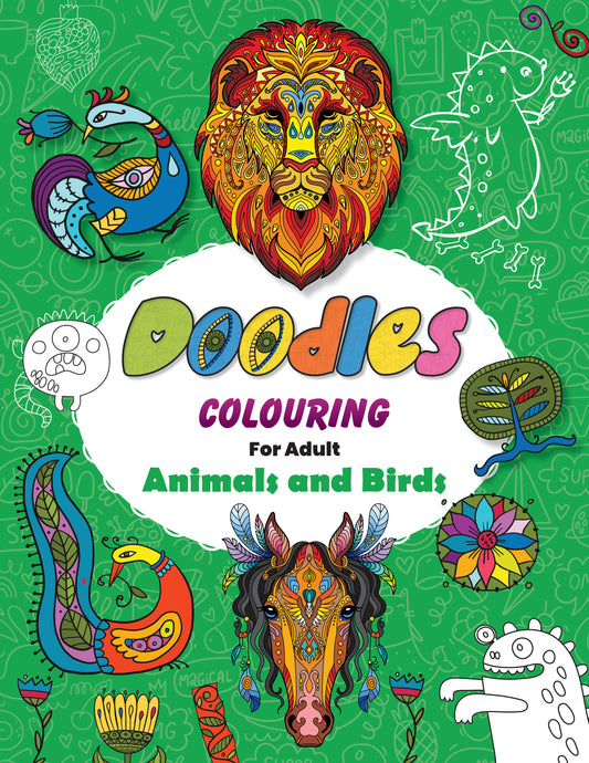 Doodle Colouring for Adults Animal & Birds