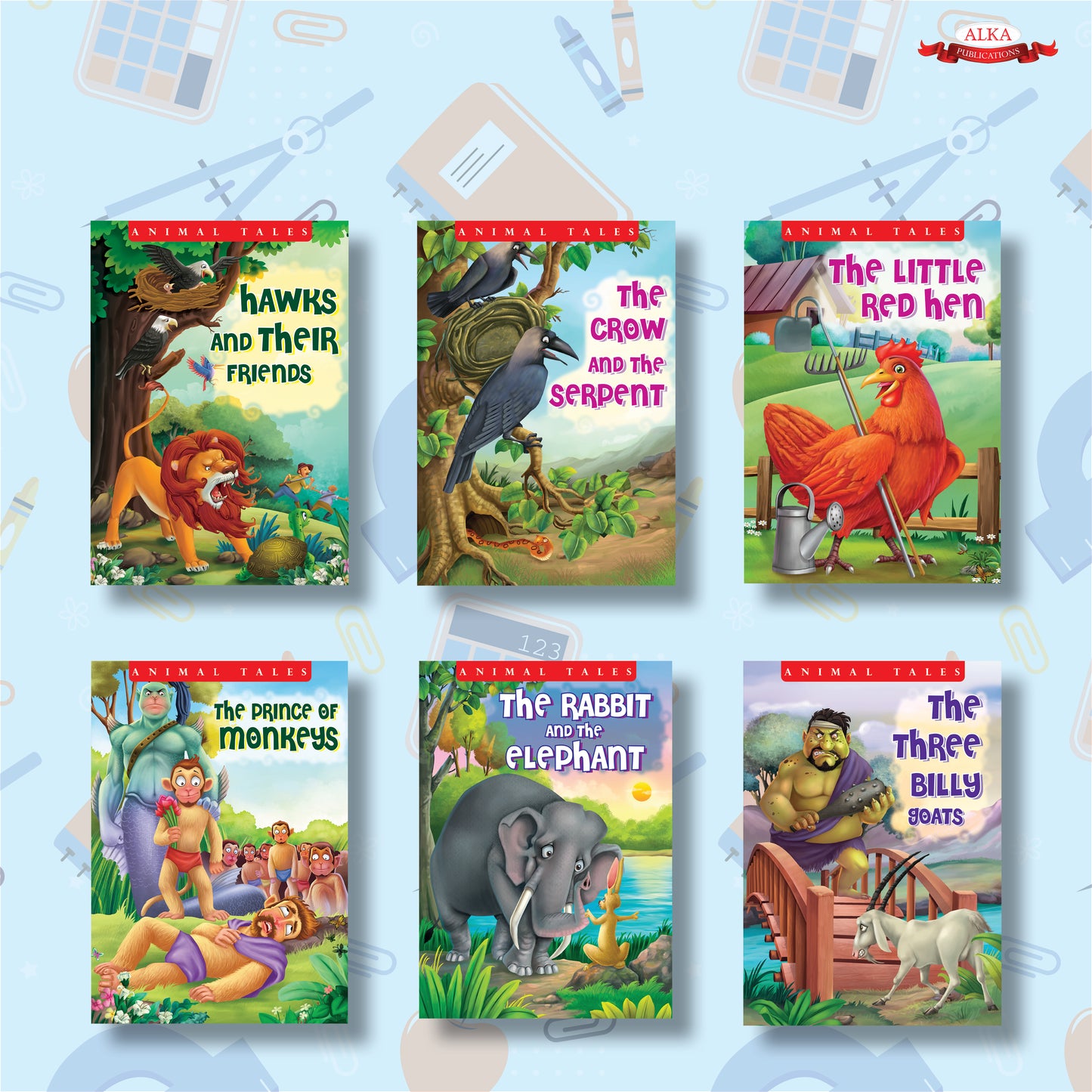 Animal tales story book (set of 6)