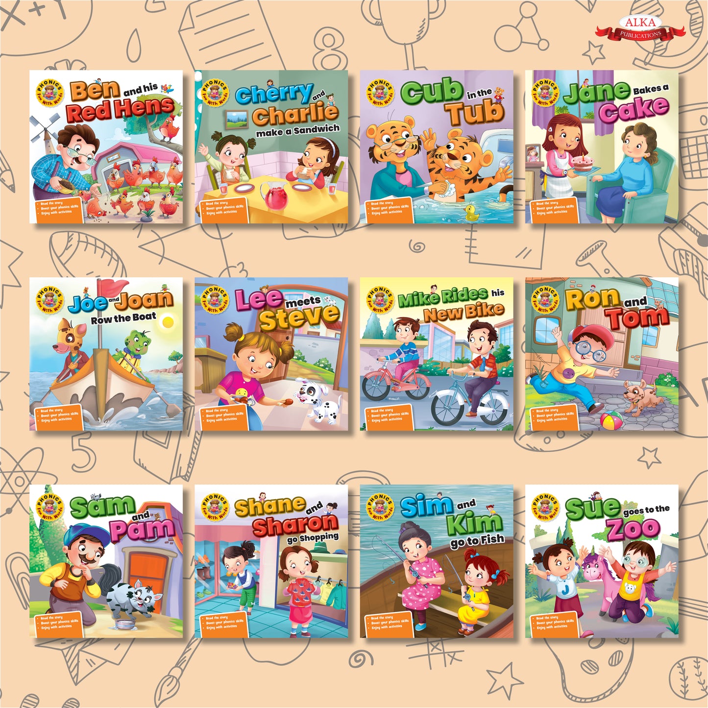 Fun With Words - Phonics (Set of 12 Books)