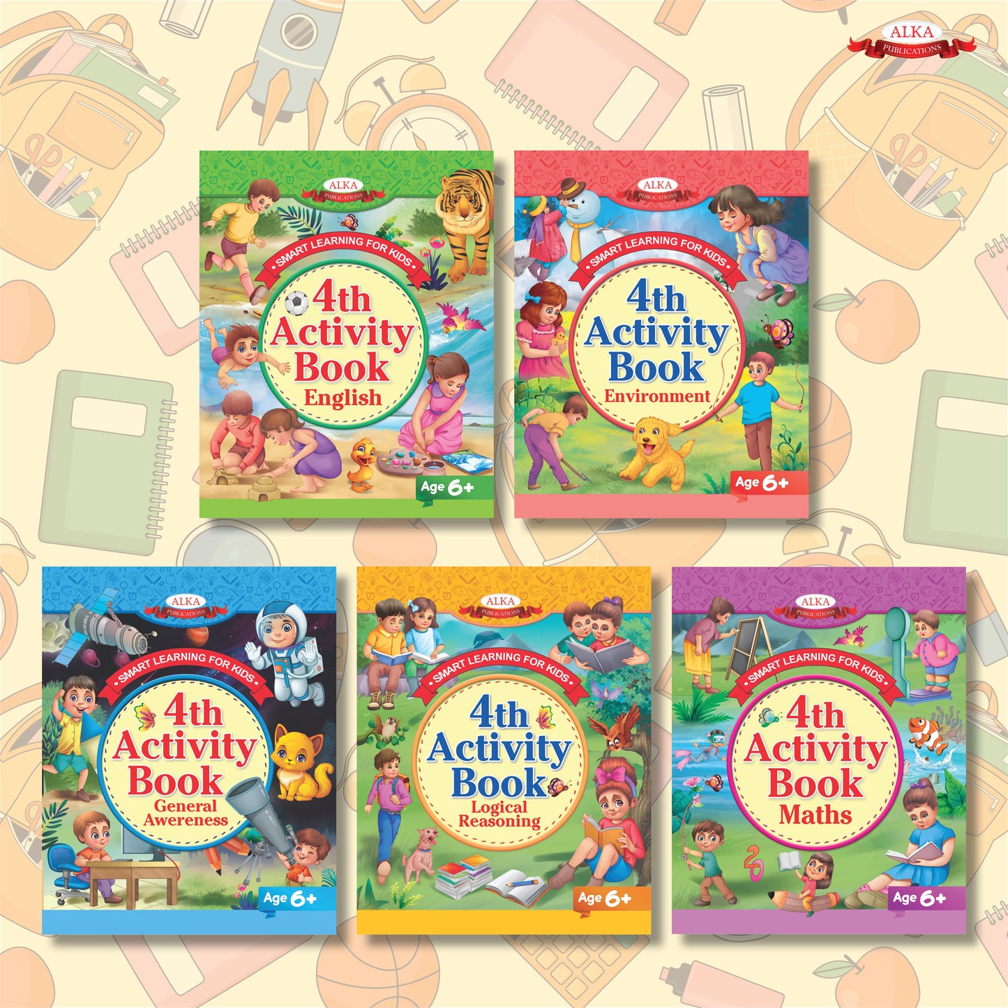 4th Activity Book For Kids (Age 6+)