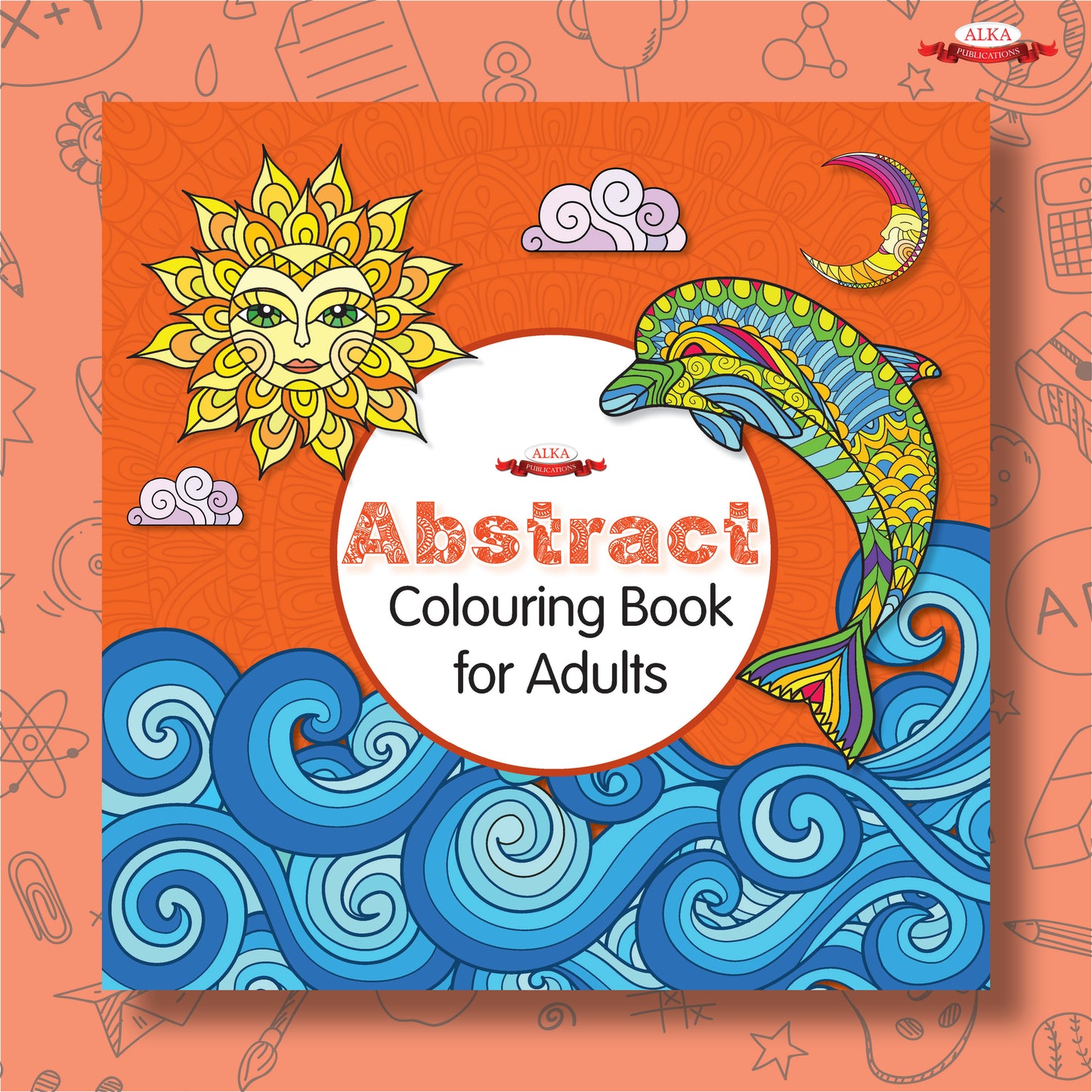 Abstract Colouring Book for Adults