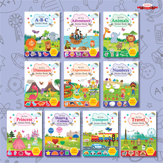 My First Sticker Book (Set of 10 Books)